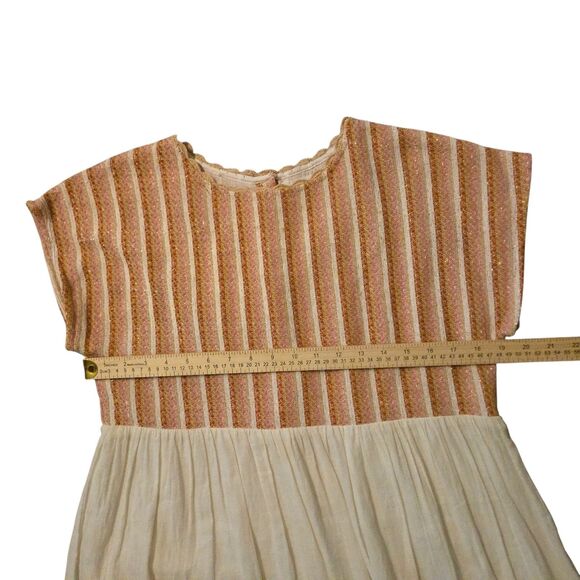 THML Anthropologie M Baby Doll Dress Fairy Isle Flowy Sparkly Boho India - Picture 10 of 12